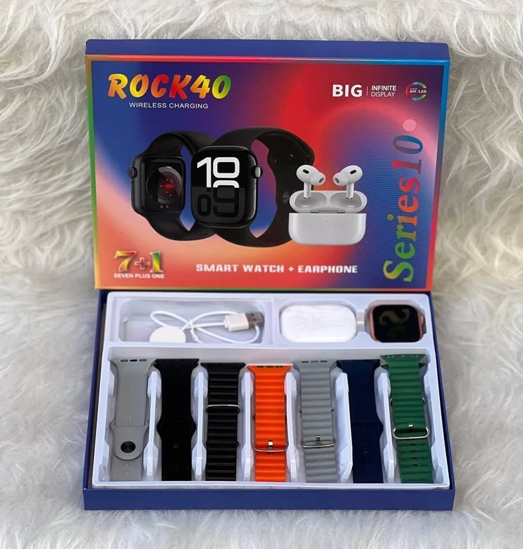 ساعت هوشمند اپل مدل Rock40 با هفت بند و ایرپاد پرو