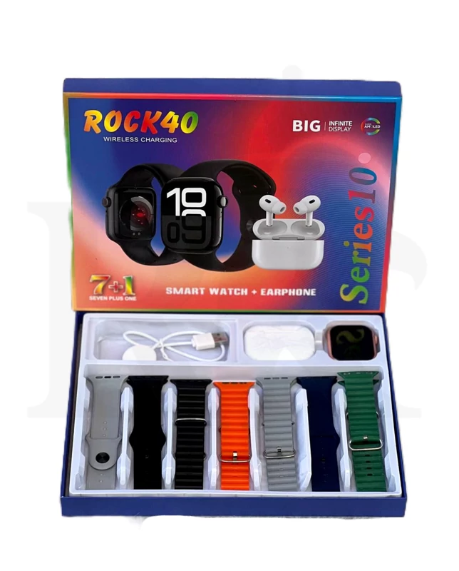 ساعت هوشمند اپل مدل Rock40 با هفت بند و ایرپاد پرو(اورجینال)
