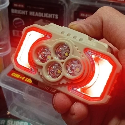 چراغ پیشانی COB+4 LED مدل HX-815 (پس کرایه)