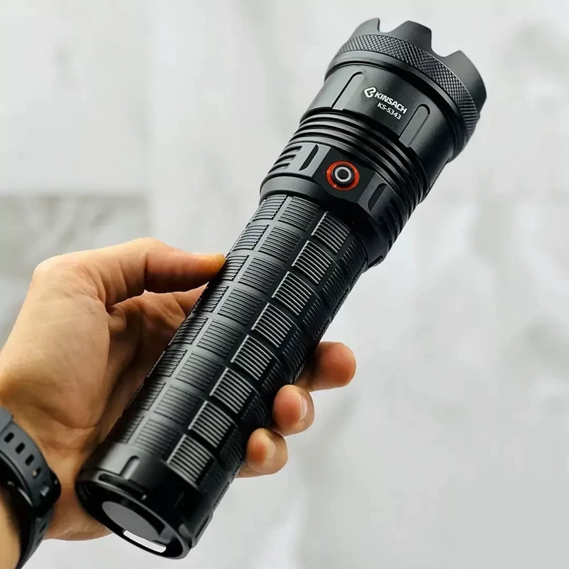 چراغ قوه زوم دار با برد 900 متر کینساچ مدل KS-S343