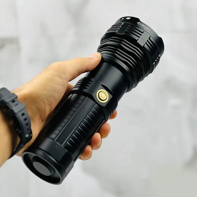 چراغ قوه زوم دار با برد 1000 متر کینساچ مدل KS-G70 (پس کرایه)