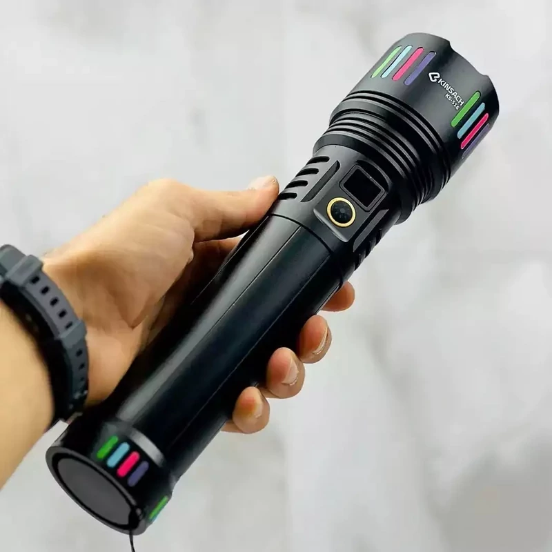 چراغ قوه زوم دار با برد 1000 متر کینساچ مدل KS-516 (پس کرایه ب