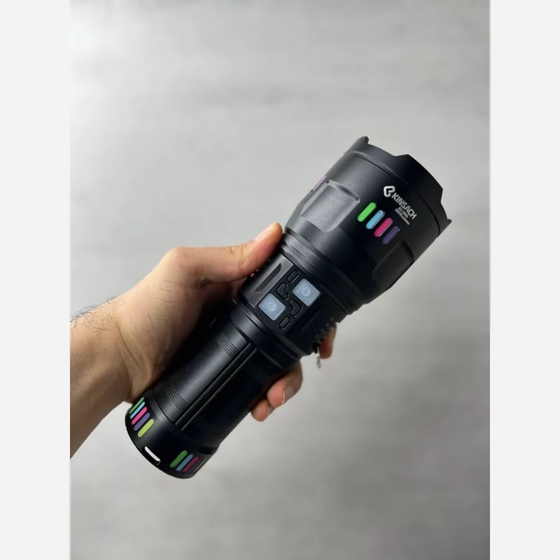 چراغ قوه پلیسی زوم دار با برد 1000 متر کینساچ مدل KS-G801 (پس کرایه)