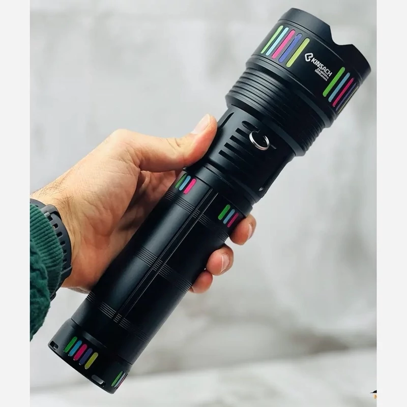 چراغ قوه دستی زوم دار با برد 1000 متر کینساچ مدل G600 PRO (پس کرایه)