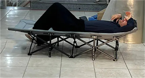 تخت تاشو کمپینگ و مسافرتی KOMFOTT کد 32-3