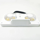 پنکه شارژی دو فن چراغدار مدل DUAL HEAD FAN S32