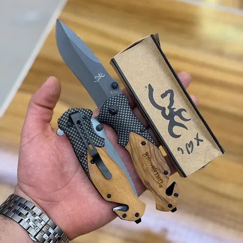 چاقوی جیبی کارتر دار برونینگ BROWNING مدل X50
