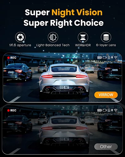 دوربین ثبت وقایع 4 لنزه وای فای دار WiFi بلک باکس مدل Vehicle Blackbox DVR