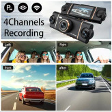 دوربین ثبت وقایع 4 لنزه وای فای دار WiFi بلک باکس مدل Vehicle Blackbox DVR