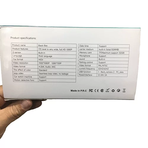 دوربین ثبت وقایع 4 لنزه وای فای دار Black Box مدل 4channels Dash Camera