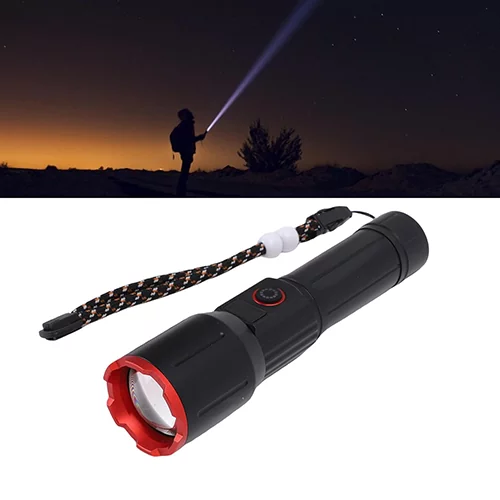 چراغ قوه پلیسی زومدار چهار لامپه MULTI-FUNCTIONAL