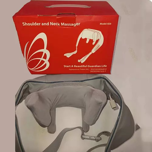 ماساژور خرچنگی گردن و شانه 4D مادون قرمز دار شارژی مدل 820
