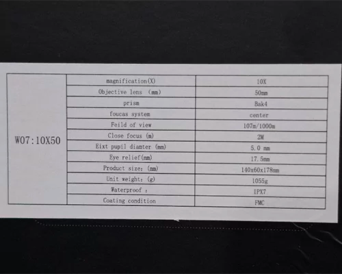 دوربین دوچشمی شکاری جالیکا مدل JIALIKE ED 10x50 (اصلی)