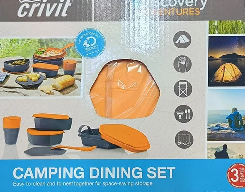 ست ظروف غذاخوری کرویت Crivit CAMPING DINING SET