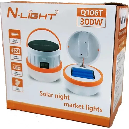 لامپ شارژی خورشیدی 300 وات N.LIGHT مدل Q106T