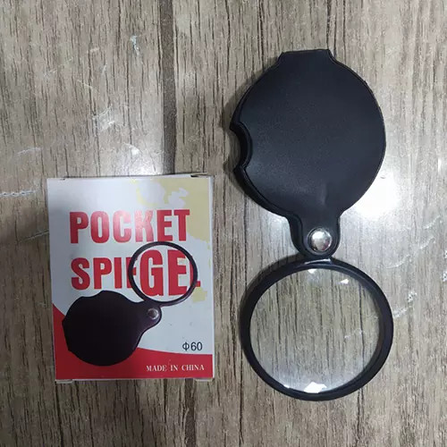 ذره بین تاشو جیبی جلد چرمی