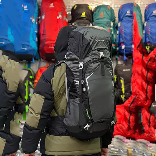 کوله پشتی 55 لیتری Gonex با کاور ضد آب