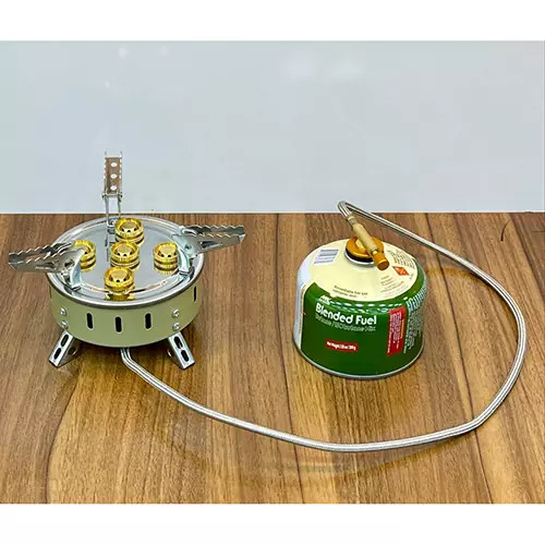 اجاق و سرشعله شلنگ دار 5 مشعل تاشو برند Kaisi Outdoor