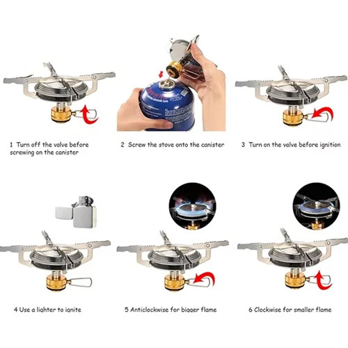 سرشعله پهن کوهنوردی Camping Stove برند Leobird مدل MA600W