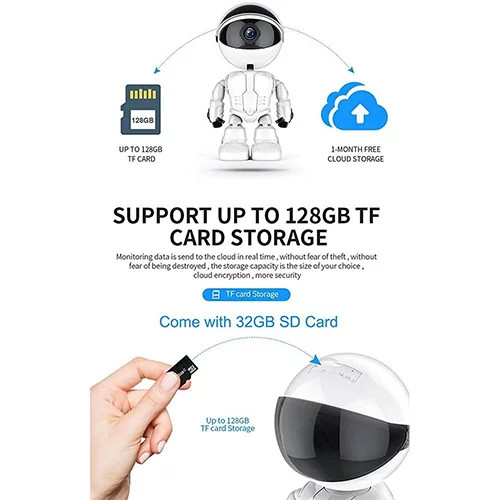 دوربین رباتی اتاق کودک و پرستار مدل WF360 ROBOT CAMERA