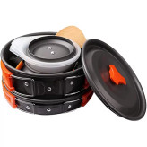 ست ظروف کوهنوردی 3 تکه Outdoor Camping Cookware Set