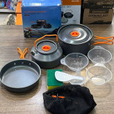 ست ظروف کوهنوردی 3 تکه Outdoor Camping Cookware Set