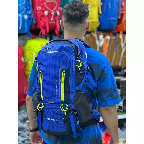 کوله پشتی کوهنوردی 50 لیتری کلمبیا مدل الکترون ا Columbia 50 liter backpack