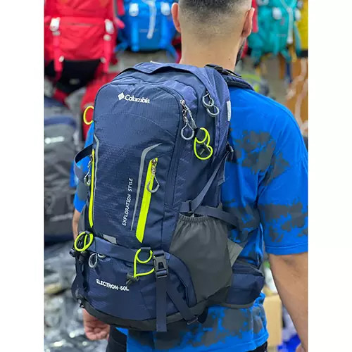 کوله پشتی کوهنوردی 50 لیتری کلمبیا مدل الکترون ا Columbia 50 liter backpack