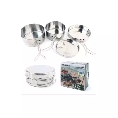 ست ظروف آشپزی 4 تکه کمپینگ مدل CW-300
