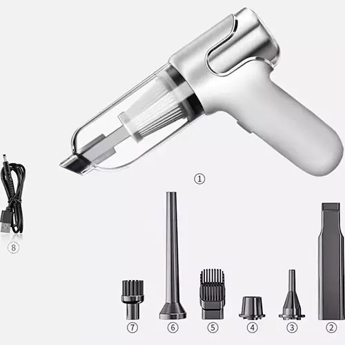 جارو شارژی دوکاره دمنده و مکنده Gun Vacuum Cleaner YY031