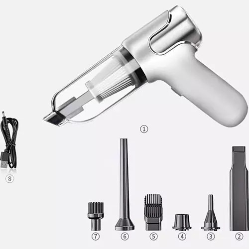 جارو شارژی دوکاره دمنده و مکنده Gun Vacuum Cleaner YY031