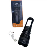 چراغ قوه پلیسی با لامپ دو رنگ P50 و جانبی COB مدل JB-2458