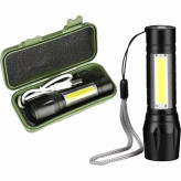 چراغ قوه پلیسی زوم دار مینی مدل XPE+COB درجه یک