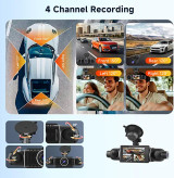 دوربین ثبت وقایع خودرو 4 لنزه 360 درجه وای فای دار Black Box M2 جدید