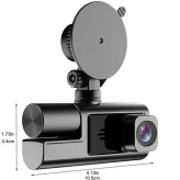 دوربین ثبت وقایع سه لنزه وای فای دار Black Box مدل Super HD 1296P جدید