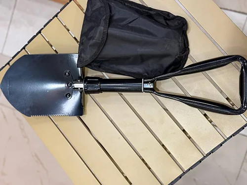بیلچه تاشو چندکاره فولادی 58 سانتیمتری با کاور جدید