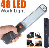 چراغ کار LED شارژی مگنتی 1200 لومن با پایه مغناطیسی درجه یک