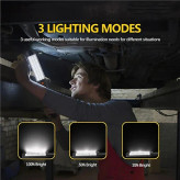 چراغ کار LED شارژی مگنتی 1200 لومن با پایه مغناطیسی حرفه ای