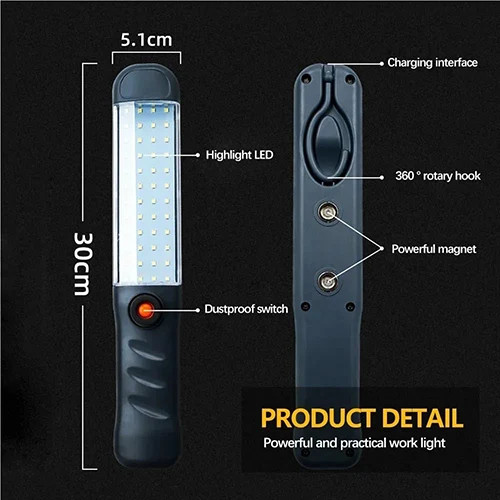 چراغ کار LED شارژی مگنتی 1200 لومن با پایه مغناطیسی جدید