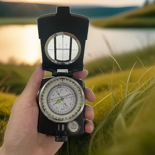 قطب نمای نظامی فلزی کامپس Compass مدل K4580 حرفه ای