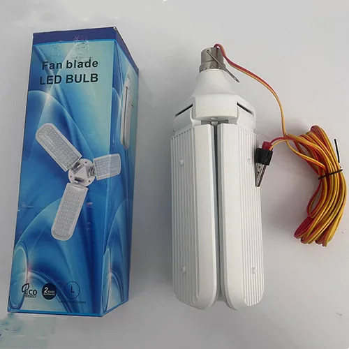 چراغ سیار سه پر LED خودرو 36 وات 12 ولت گیره سوسماری دار کیفیت عالی