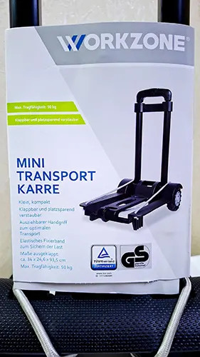 چرخ دستی تاشو Workzone ظرفیت 50 کیلوگرم کد 5037 کیفیت عالی