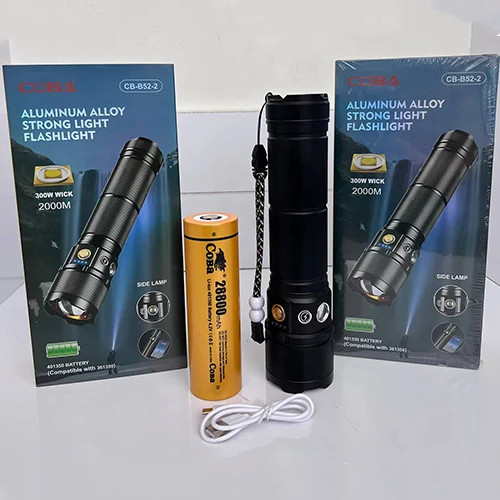 چراغ قوه شارژی زومدار کوبا COBA مدل CB-B52-2 کیفیت عالی