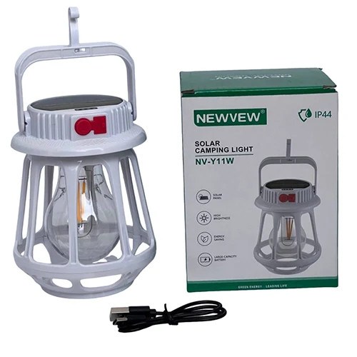چراغ کمپینگ شارژی و خورشیدی NEWVEW مدل NV-Y11W کیفیت عالی