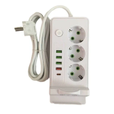 چند راهی برق هوشمند و شارژر وایرلس POWER SOCKET مدل QL-1080 درجه یک