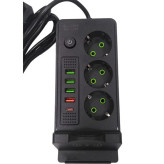 چند راهی برق هوشمند و شارژر وایرلس POWER SOCKET مدل QL-1080 کیفیت عالی