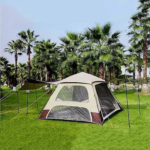 چادر اتوماتیک 10 نفره سایبان دار سایز 300×300×220cm درجه یک
