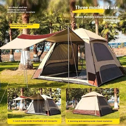 چادر اتوماتیک 10 نفره سایبان دار سایز 300×300×220cm کیفیت عالی