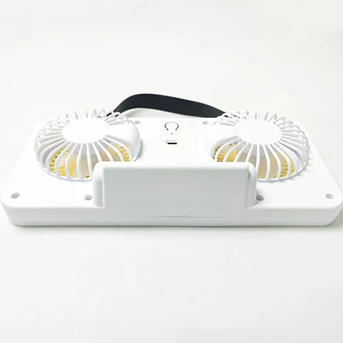 پنکه شارژی دو فن چراغدار مدل DUAL HEAD FAN S32 جدید