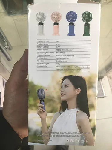 پنکه دستی و رومیزی FAN مدل N15 درجه یک